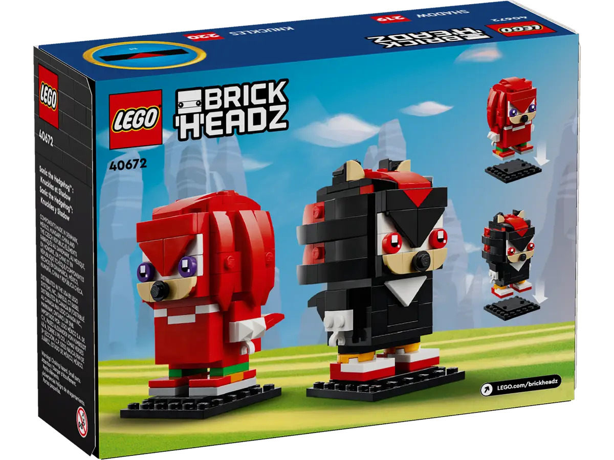 LEGO® BrickHeadz 40672 - Sonic the Hedgehog: Knuckles & Shadow Preowned Building Kit