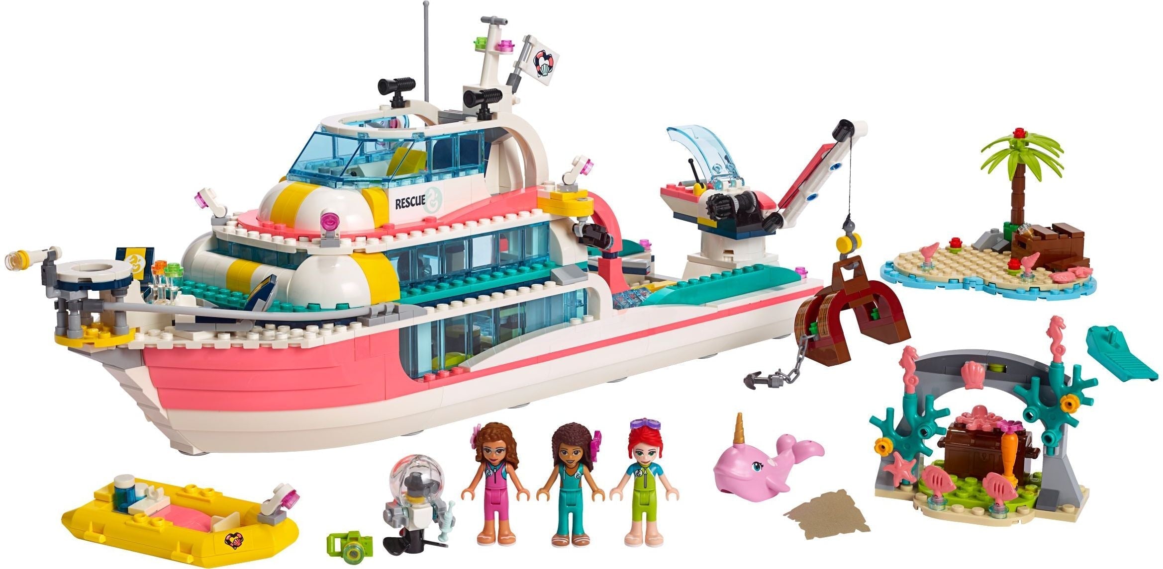 LEGO® Friends 41381 Rescue Mission Boat Building Kit