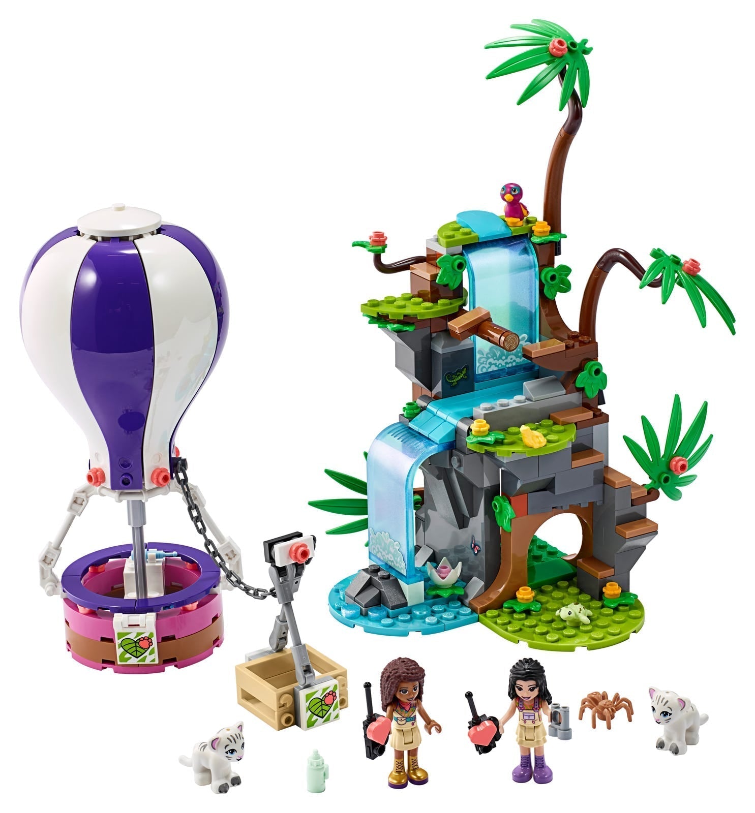 LEGO® Friends 41423 - Tiger Hot Air Balloon Jungle Rescue Preowned Building Kit