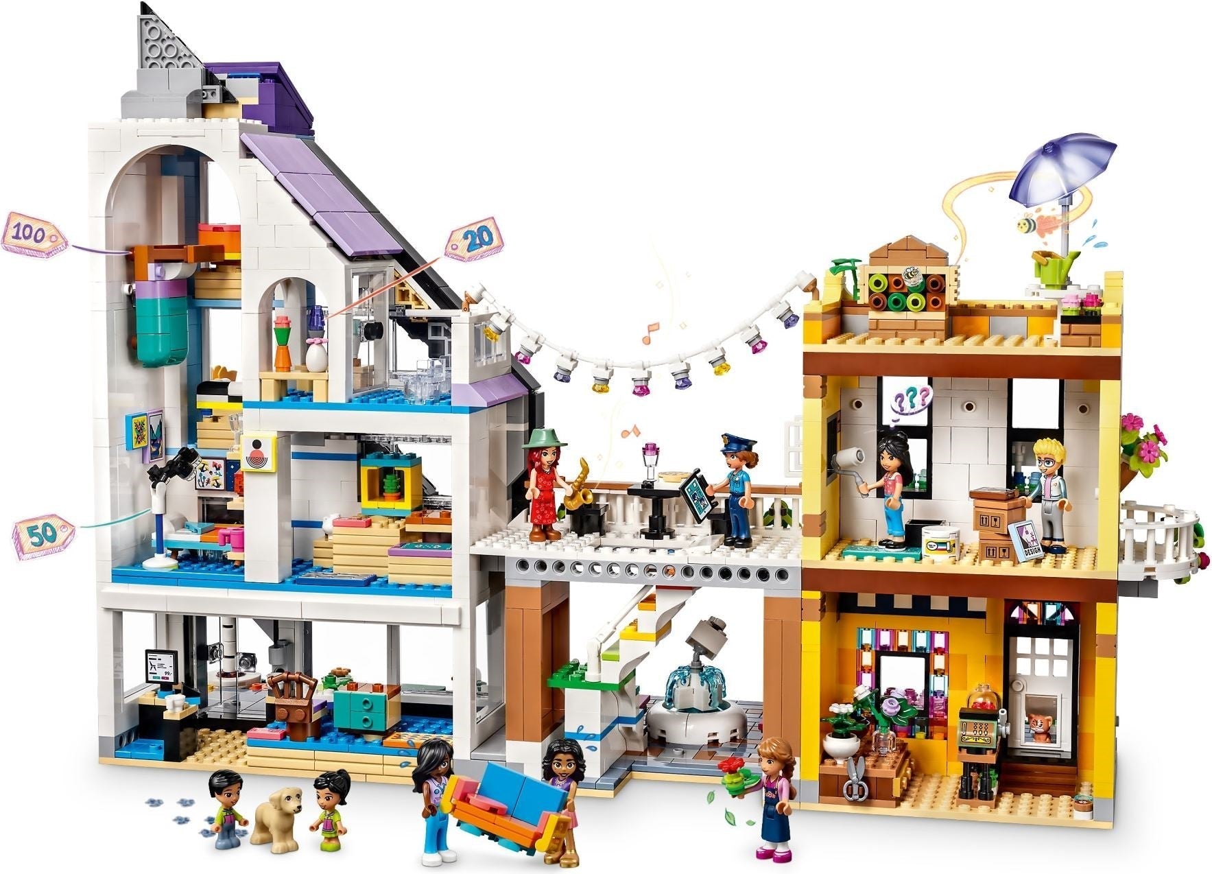 LEGO® Friends 41732 Downtown Flower and Design Stores Building Kit