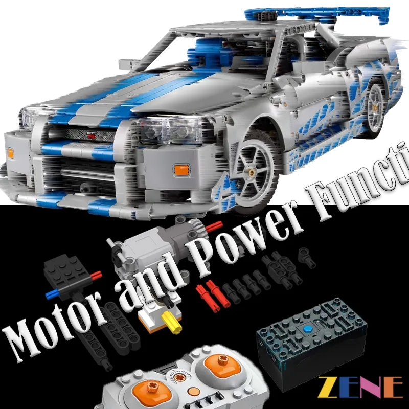 Power Functions Kit for LEGO Nissan Skyline GT-R (R34) Car #42210