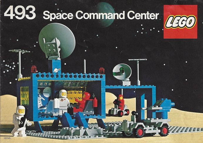 LEGO® Space 493 - Space Command Center Flat Plate Preowned Building Kit