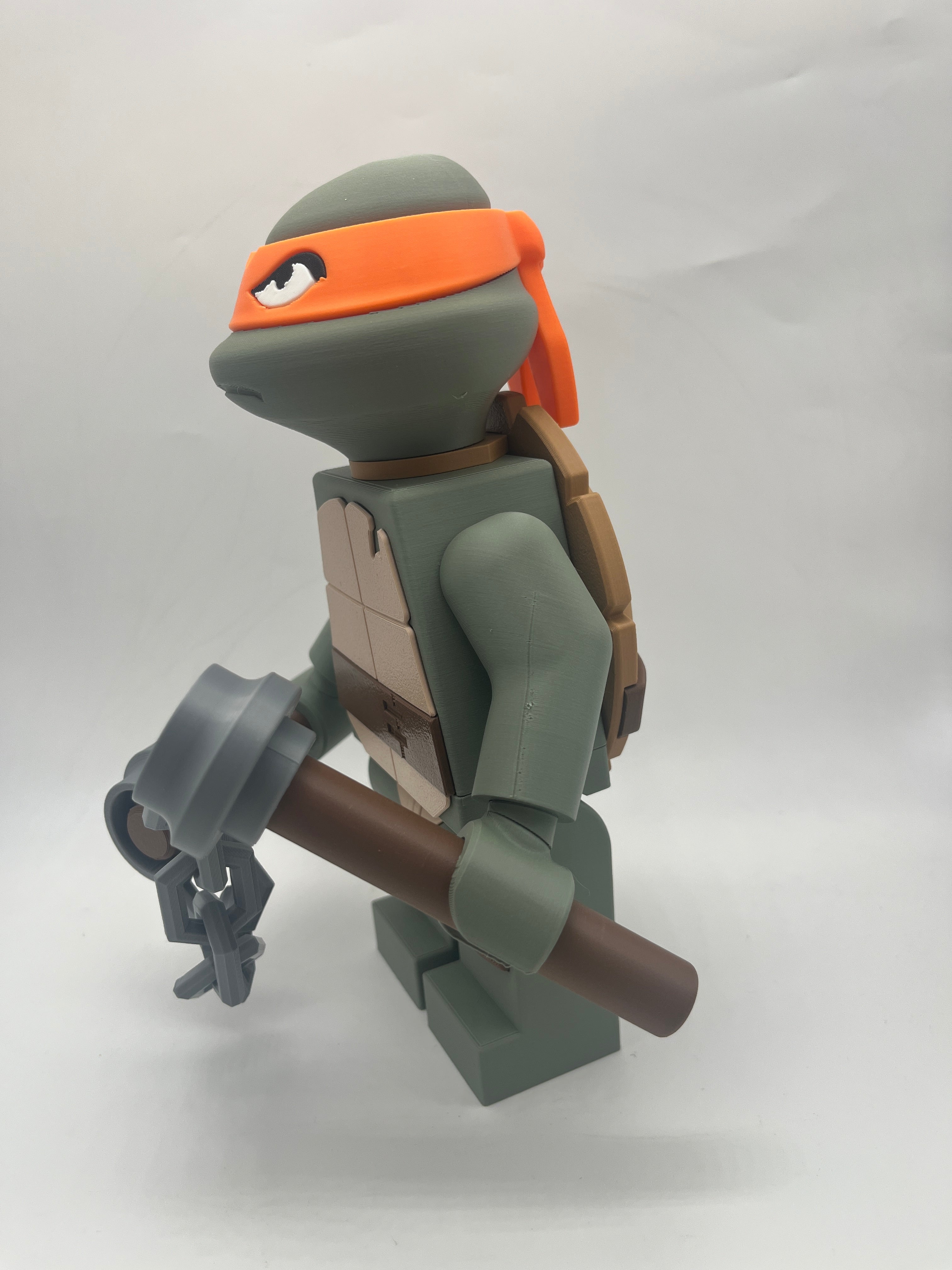 LEGO-inspired TMNT Michelangelo Display Figure Collectible