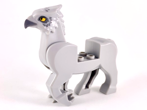 LEGO® Minifigure Animals – Hippogriff Body with Dark Bluish Gray Beak and Eye Patches 50100c01pb01