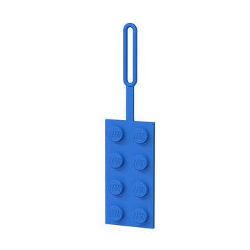 LEGO® Bag Tag 2x4 Blue – Backpack, Luggage, and Travel Accessory