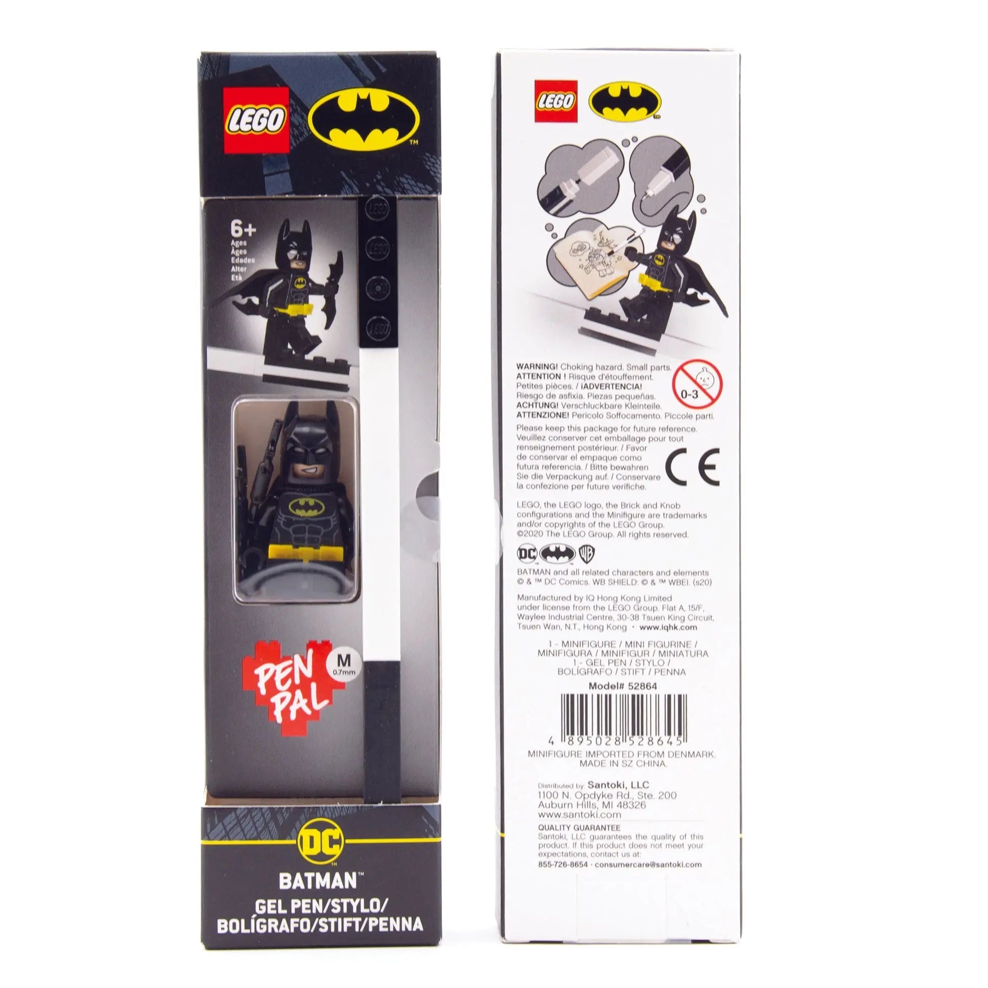 LEGO® DC™ Pen Pal Gel Pen with Minifigure - Batman™ (52864)