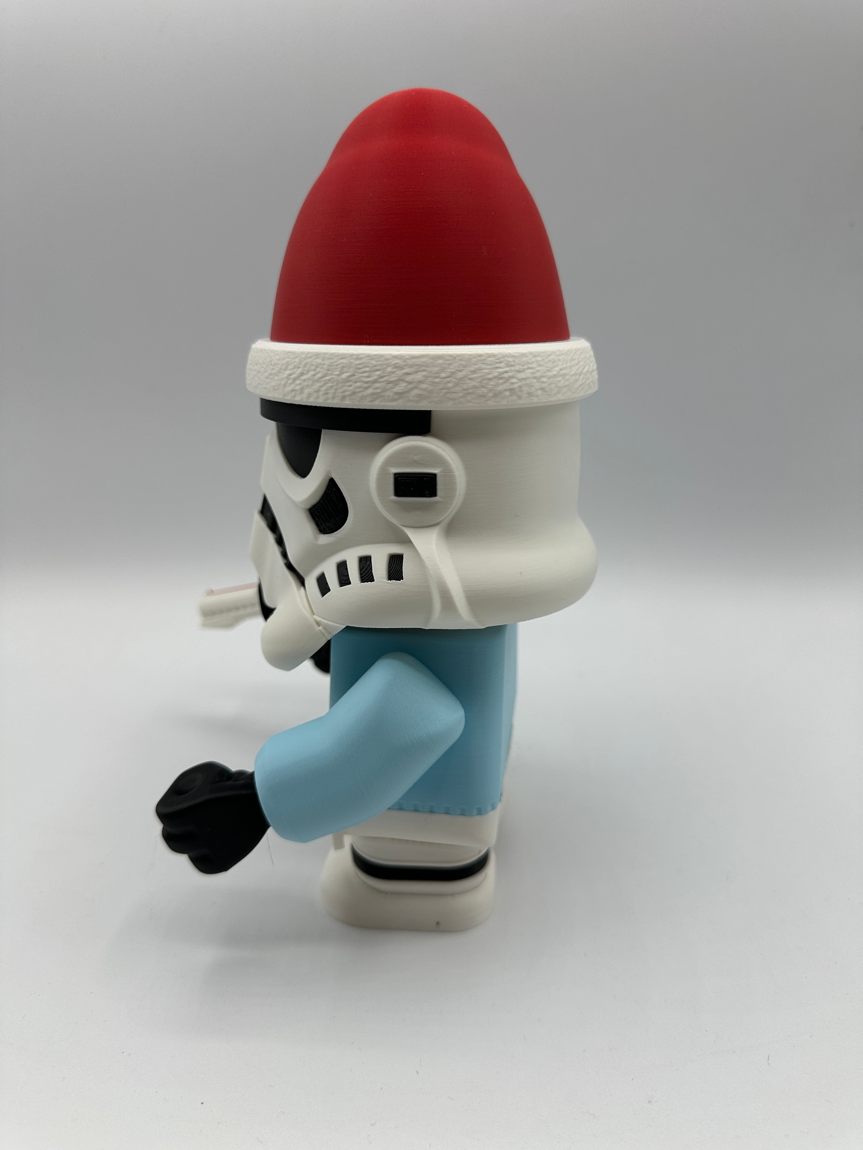 LEGO-inspired Holiday Star Wars Stormtrooper Medium Scale 6"- 8" Chunk Display Figure Collectible