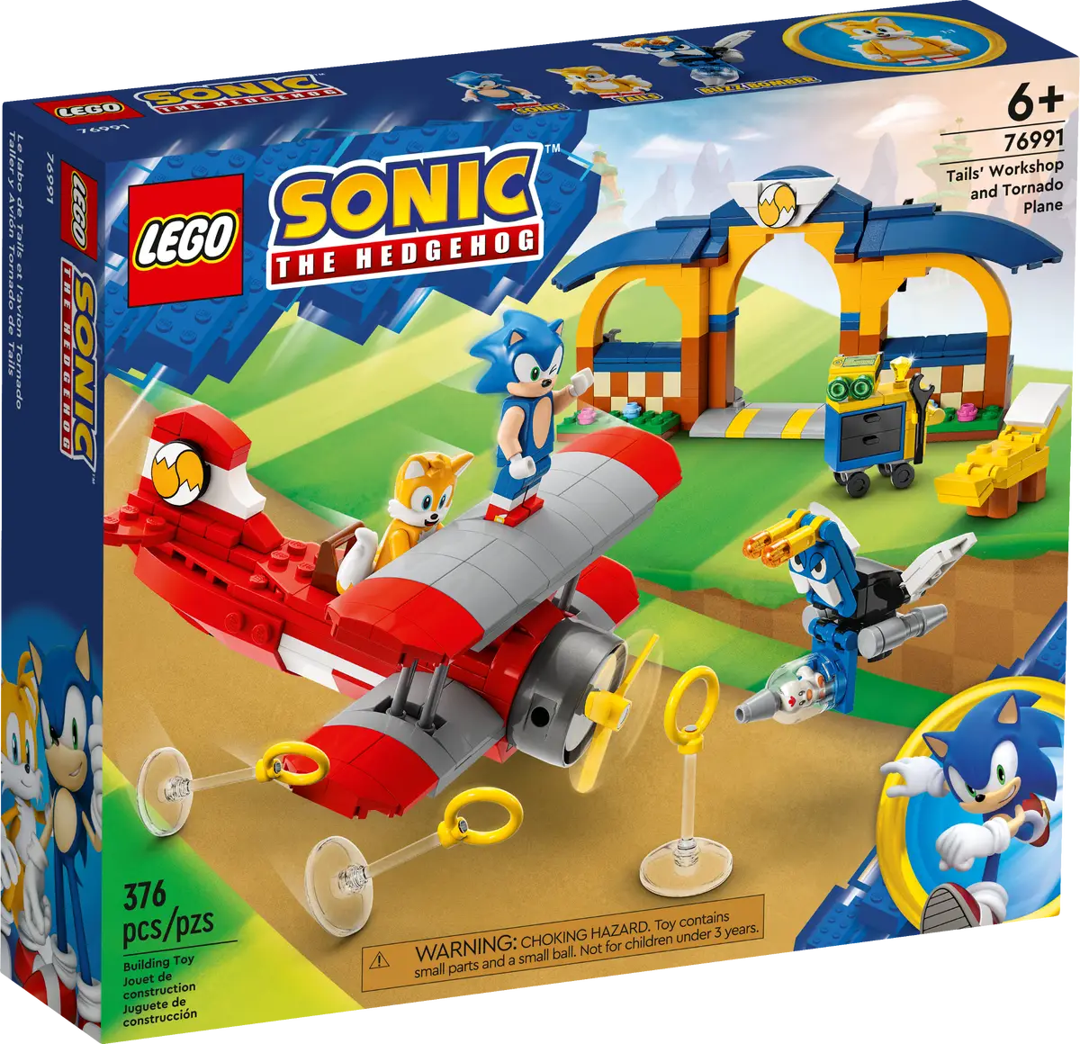 LEGO® Sonic the Hedgehog 76991 - Tails' Workshop and Tornado Plane Preowned Building Kit