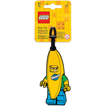 LEGO® Bag Tag Banana Guy – Backpack, Luggage, and Travel Accessory