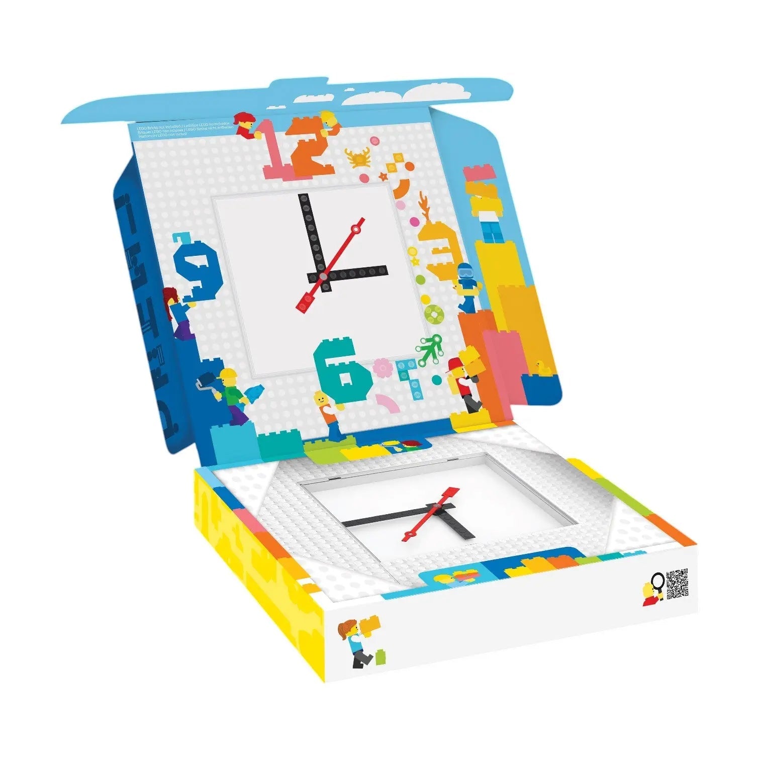 LEGO® Time by IQHK MOC Wall Clock 6x24 White (53771)