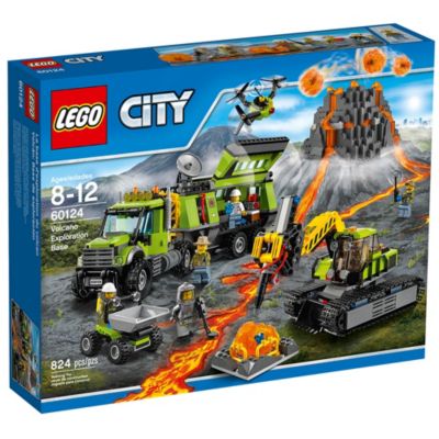LEGO® City 60124 Volcano Exploration Base Building Kit