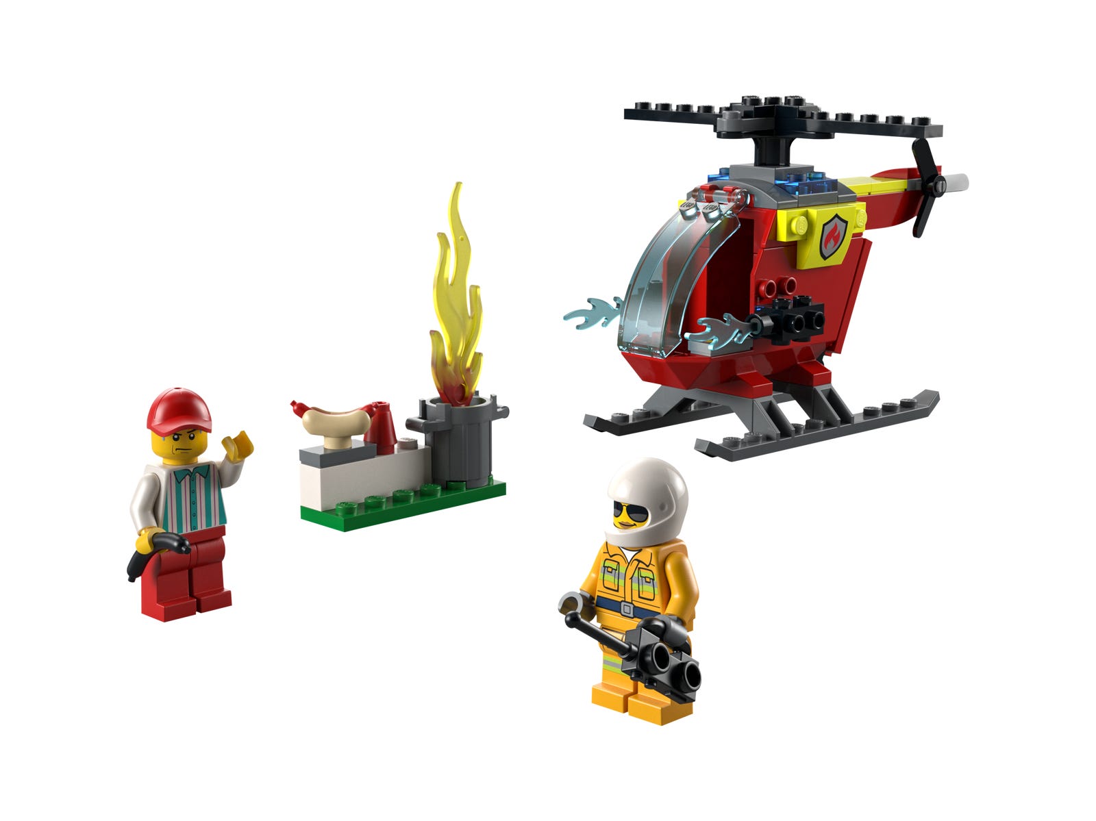 LEGO® City 60318 Fire Helicopter Building Kit