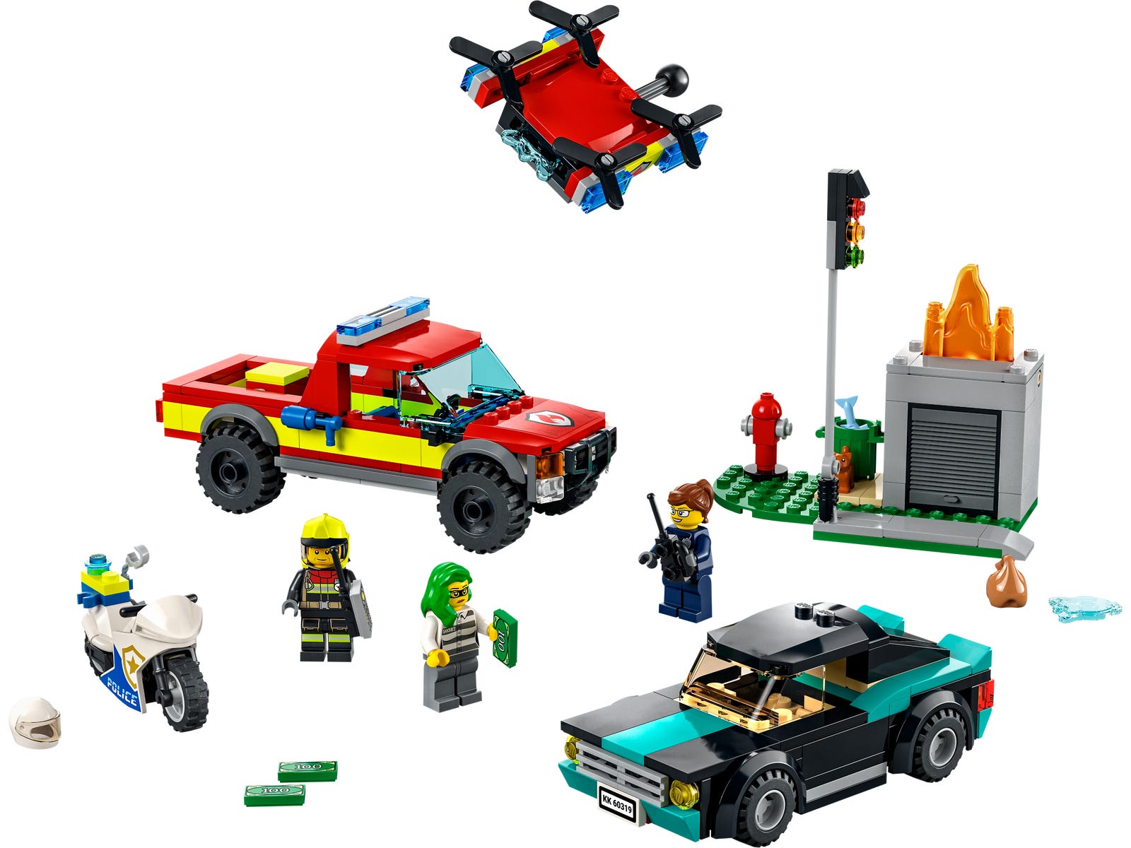 LEGO® City 60319 Fire Rescue & Police Chase Building Kit