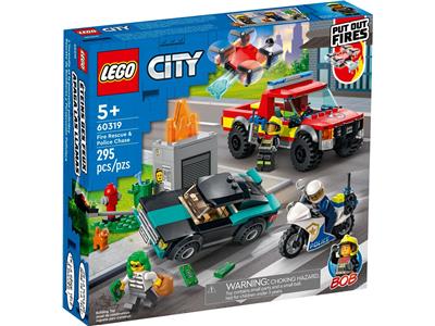 LEGO® City 60319 - Fire Rescue & Police Chase Preowned Building Kit
