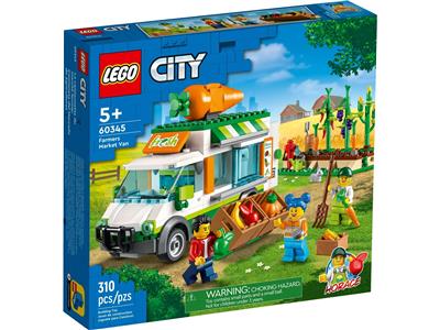 LEGO® Town 60345 Farmers Market Van Building Kit