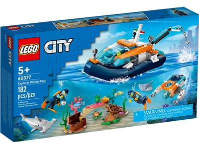 LEGO® Town 60377 Explorer Diving Boat Building Kit