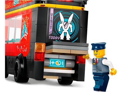 LEGO® City 60407 Red Double-Decker Sightseeing Bus Building Kit