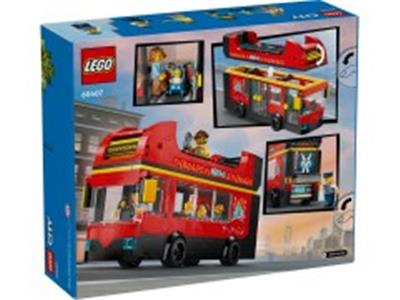 LEGO® City 60407 Red Double-Decker Sightseeing Bus Building Kit