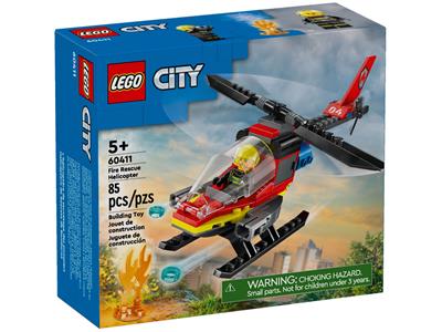 LEGO® City 60411 Fire Rescue Helicopter Building Kit