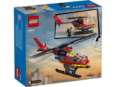 LEGO® City 60411 Fire Rescue Helicopter Building Kit