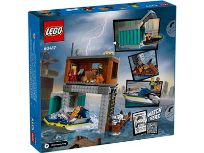 LEGO® City 60417 Police Speedboat and Crook's Hideout Building Kit