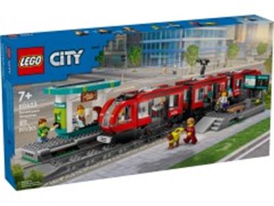 LEGO® City 60423 Downtown Streetcar and Station Building Kit