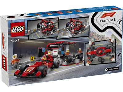 LEGO® City 60443 - F1 Pit Stop & Pit Crew with Ferrari Car Preowned Building Kit