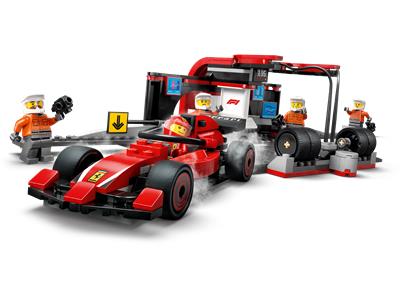 LEGO® City 60443 - F1 Pit Stop & Pit Crew with Ferrari Car Preowned Building Kit