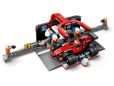 LEGO® City 60443 - F1 Pit Stop & Pit Crew with Ferrari Car Preowned Building Kit