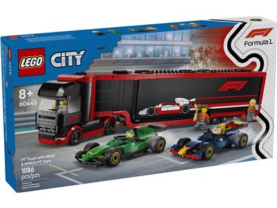 LEGO® City 60445 - F1 Truck with RB20 & AMR24 F1 Cars Preowned Building Kit