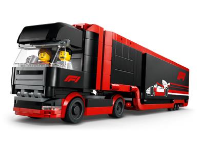 LEGO® City 60445 - F1 Truck with RB20 & AMR24 F1 Cars Preowned Building Kit