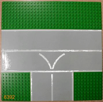 LEGO® Parts – Baseplate, Road 32 x 32 9-Stud T Intersection with Runway 'V' Pattern
