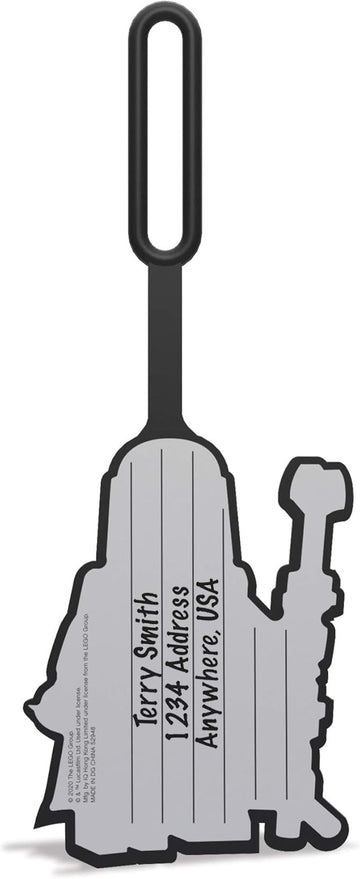 LEGO® Star Wars BAG TAG THE MANDALORIAN WITH GROGU – Backpack, Luggage, and Travel Accessory