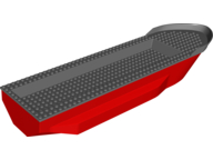 Boat, Hull Unitary 51 x 12 x 6 with Side Bulges with Dark Bluish Gray Top (62791 / 54101)