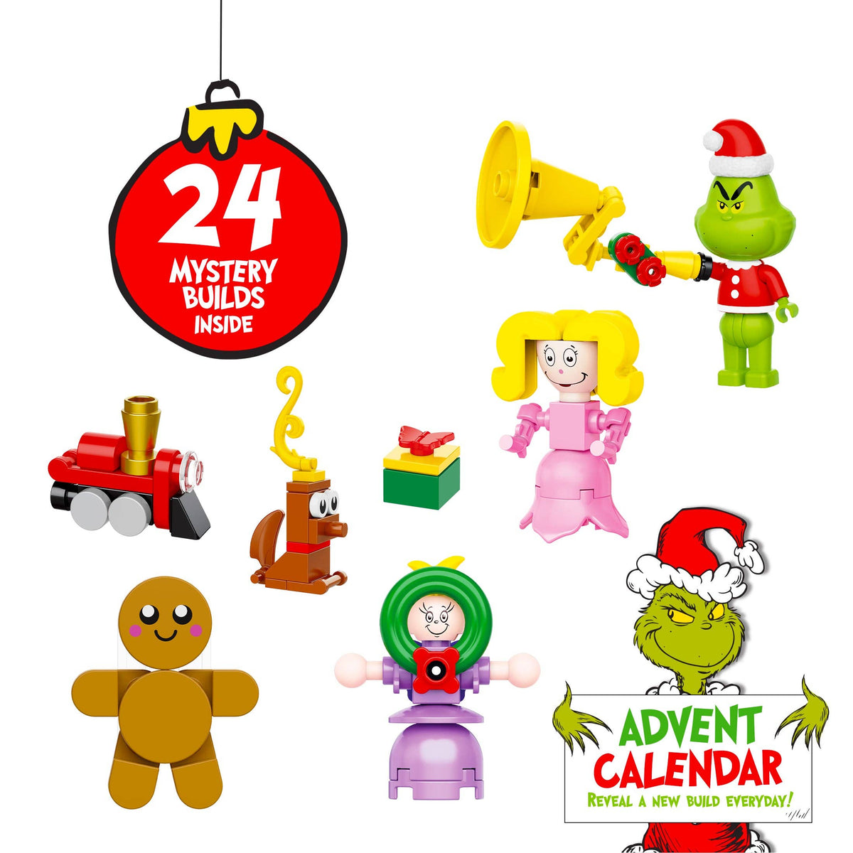 Grinch 24 Days of Grinchmas Advent Building Set 277pc