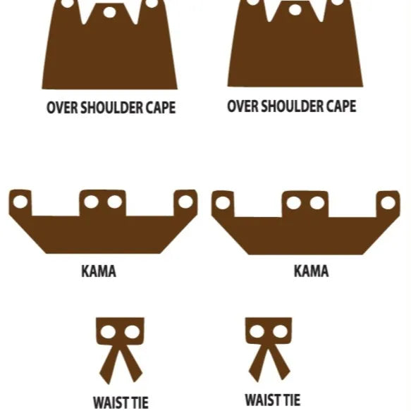 Big Kid Brix Custom LEGO® Minifigure Accessories – Space Hero Cloth Gear Pack - Brown