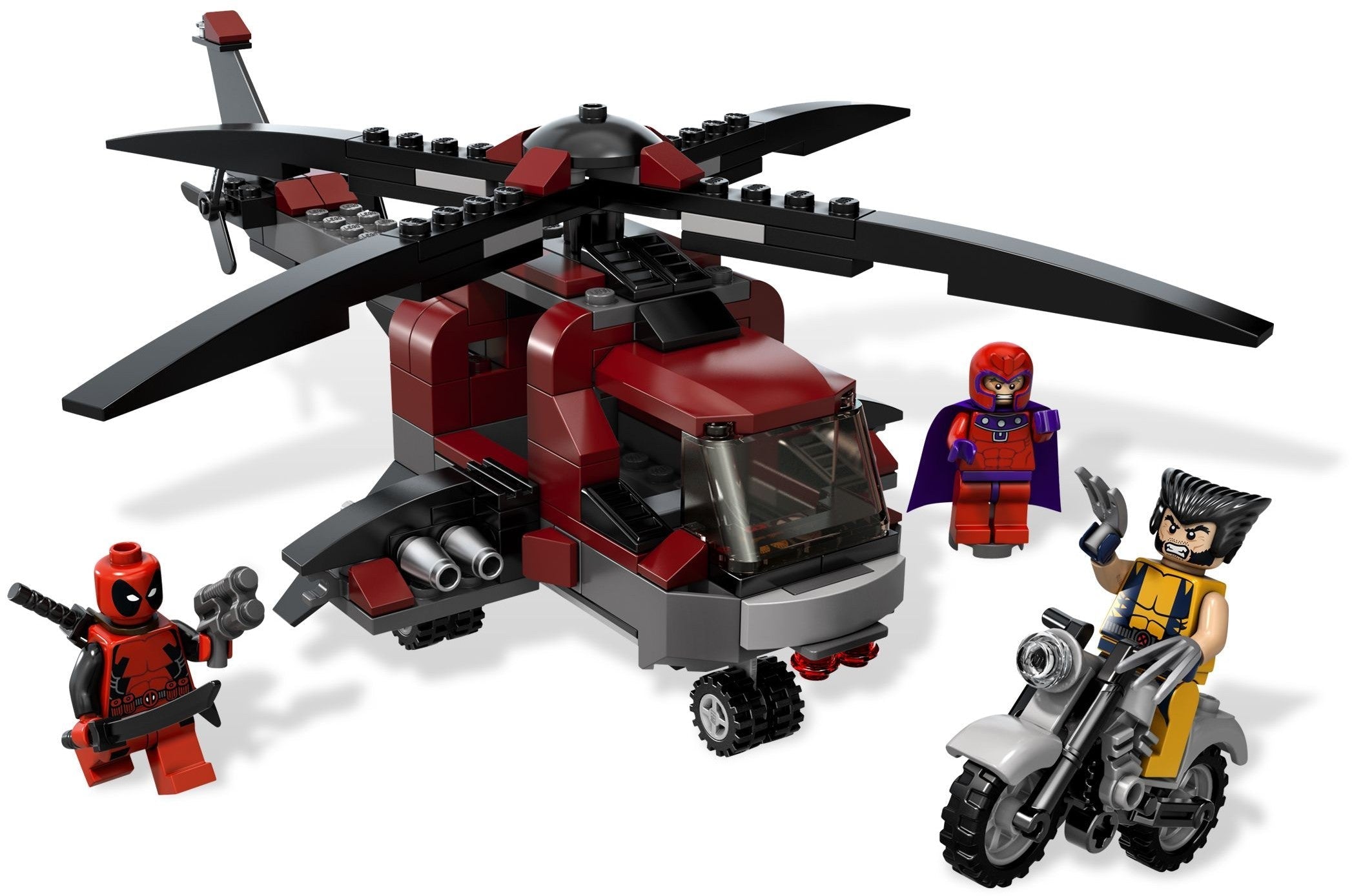 LEGO® Super Heroes 6866 - Wolverines Chopper Showdown Preowned Building Kit
