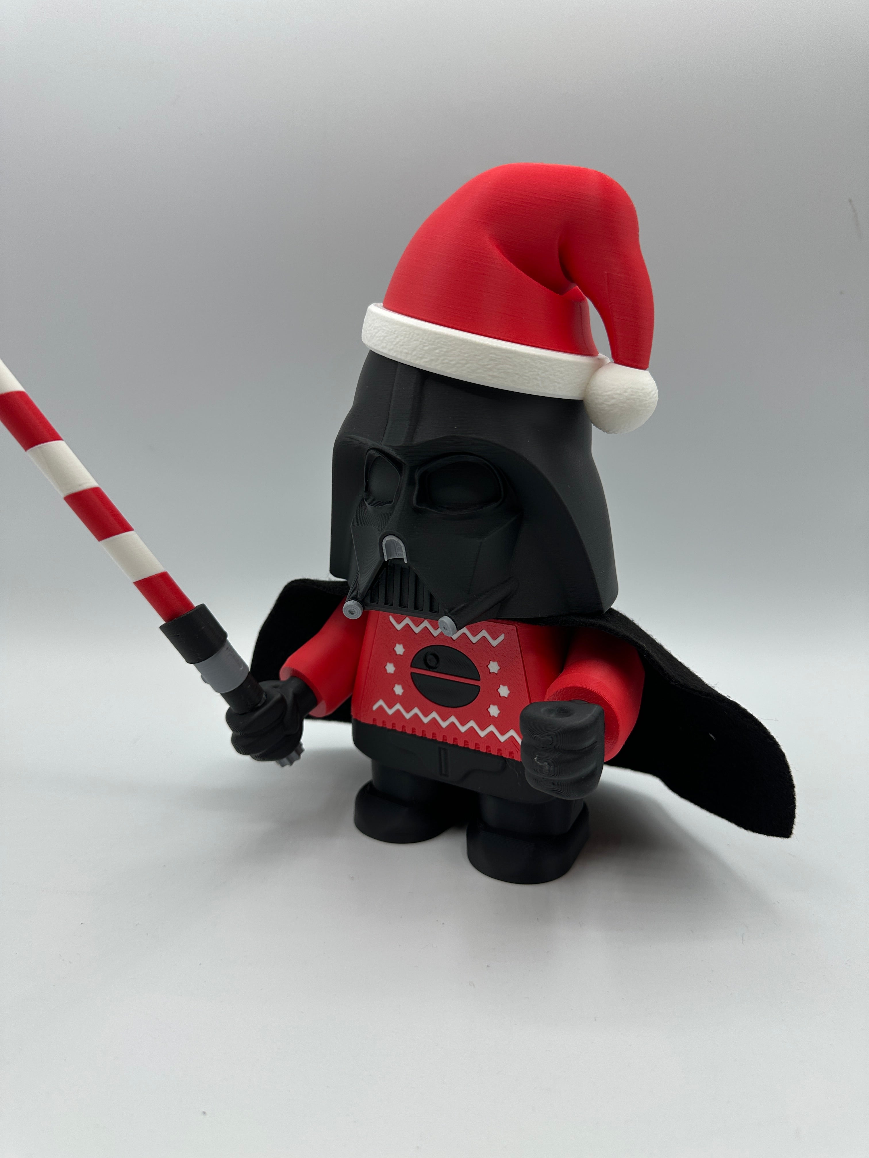 LEGO-inspired Holiday Star Wars Darth Vader Medium Scale 6"- 8" Chunk Display Figure Collectible