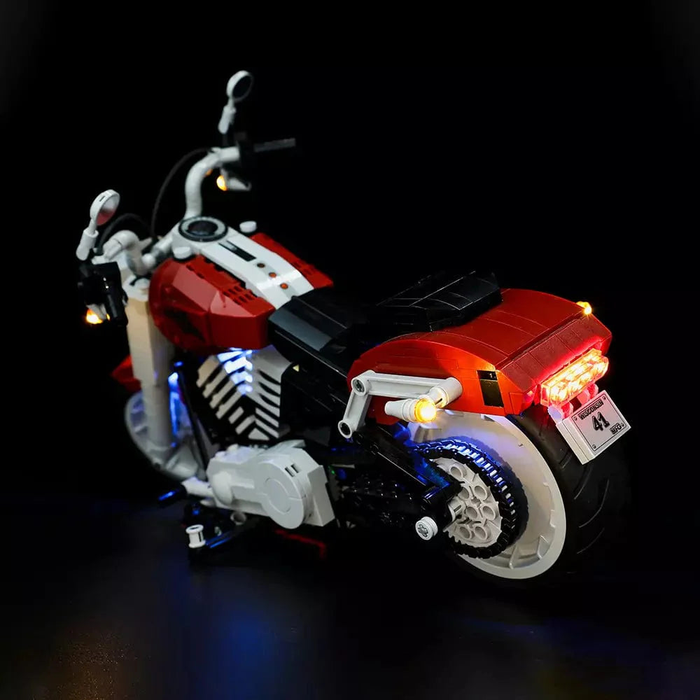 LEGO Light Kit for Harley Davidson® Fat Boy® 10269 Wheel Blue