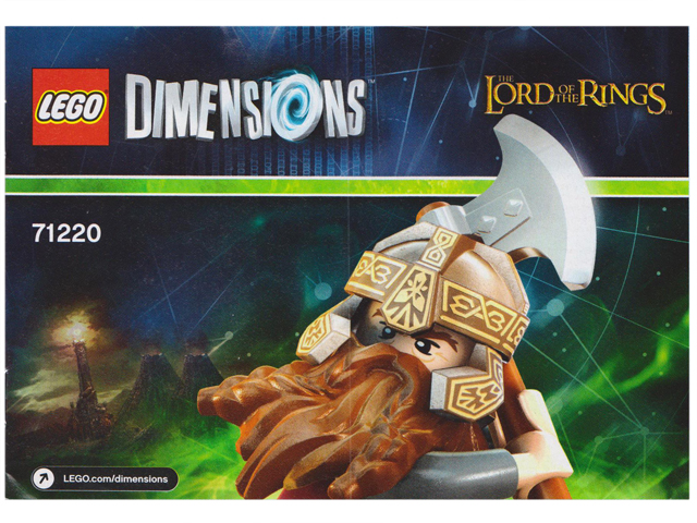LEGO® Dimensions 71220-1 Fun Pack LOTR Gimli and Axe Chariot
