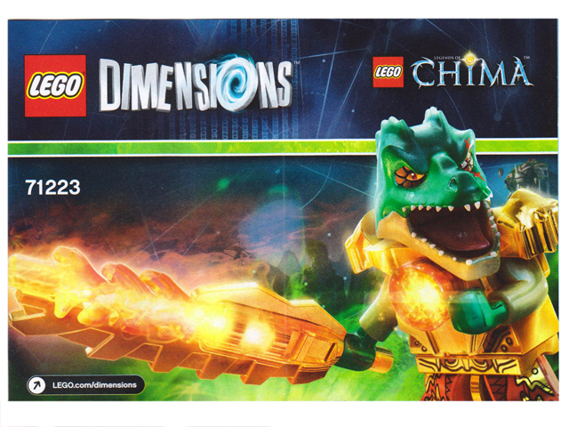 LEGO® Dimensions 71223 Fun Pack Legends of Chima Cragger and Swamp Skimmer Building Kit