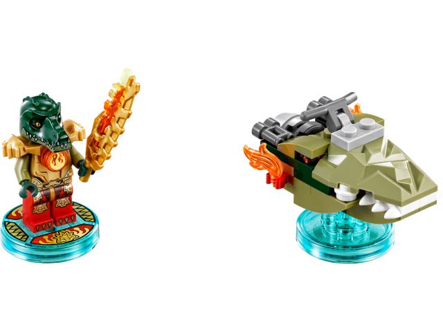 LEGO® Dimensions 71223 Fun Pack Legends of Chima Cragger and Swamp Skimmer Building Kit
