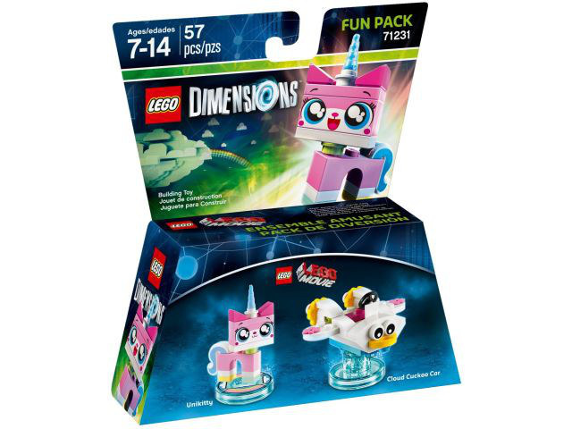 LEGO® Dimensions 71231 Fun Pack The LEGO Movie Unikitty and Cloud Cuckoo Car Building Kit