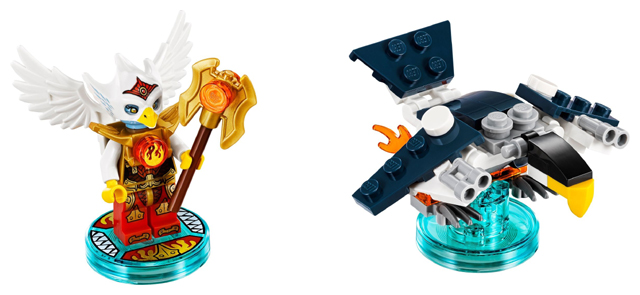 LEGO® Dimensions 71232 Fun Pack Legends of Chima Eris and Eagle Interceptor Building Kit