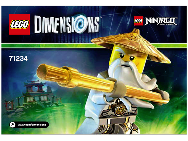LEGO® Dimensions 71234 Fun Pack NINJAGO Sensei Wu and Flying White Dragon Building Kit