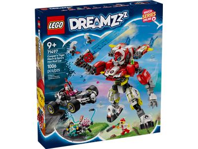 LEGO® DREAMZzz 71497 - Cooper's Tiger Mech & Zero's Hot Rod Car Preowned Building Kit