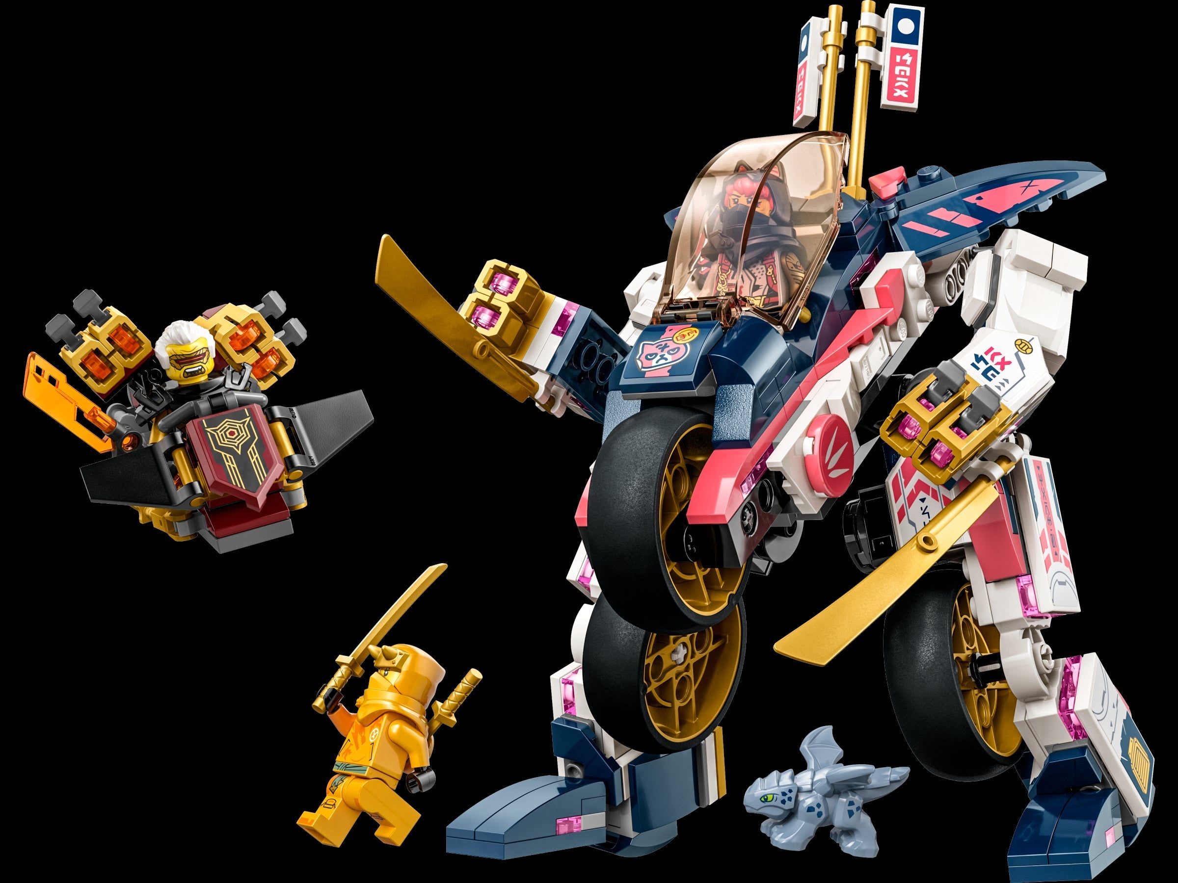 LEGO® NINJAGO 71792 Soras Transforming Mech Bike Racer Building Kit