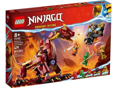 LEGO® NINJAGO 71793 - Heatwave Transforming Lava Dragon Dragons Rising Preowned Building Kit