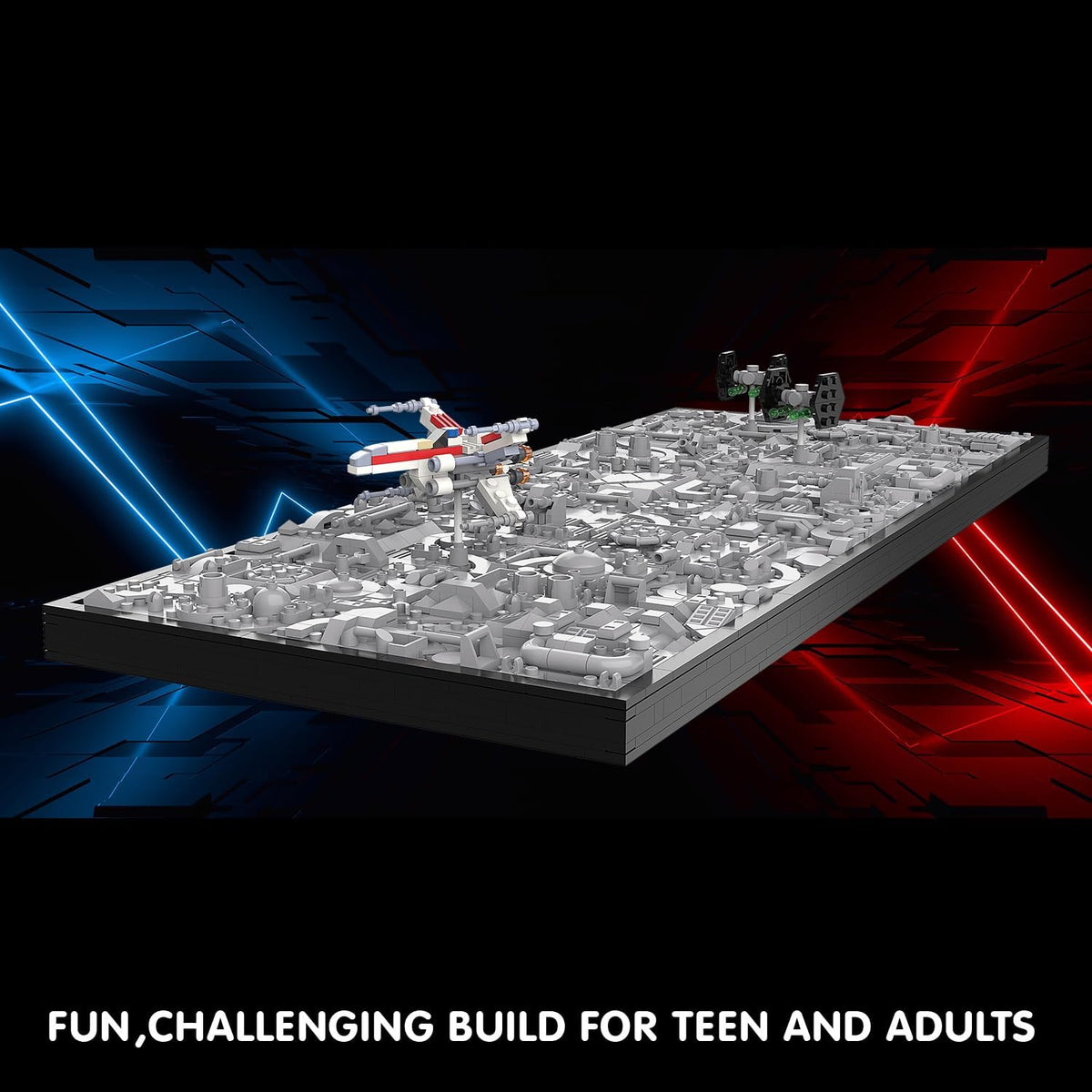 TG BLOCKS Star Trench 3D Wars Run Wall Art Craft Kit