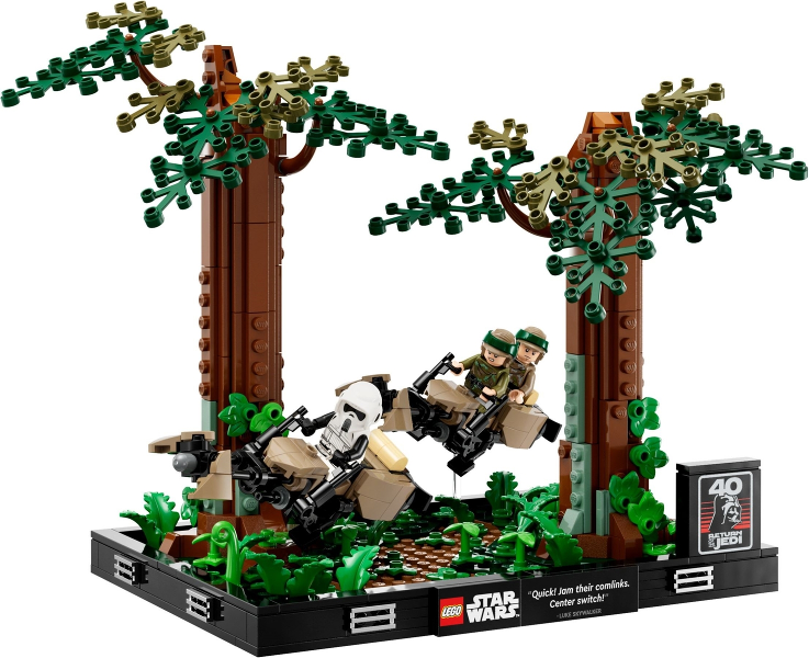 LEGO® Star Wars 75353 Endor Speeder Chase Diorama Building Kit